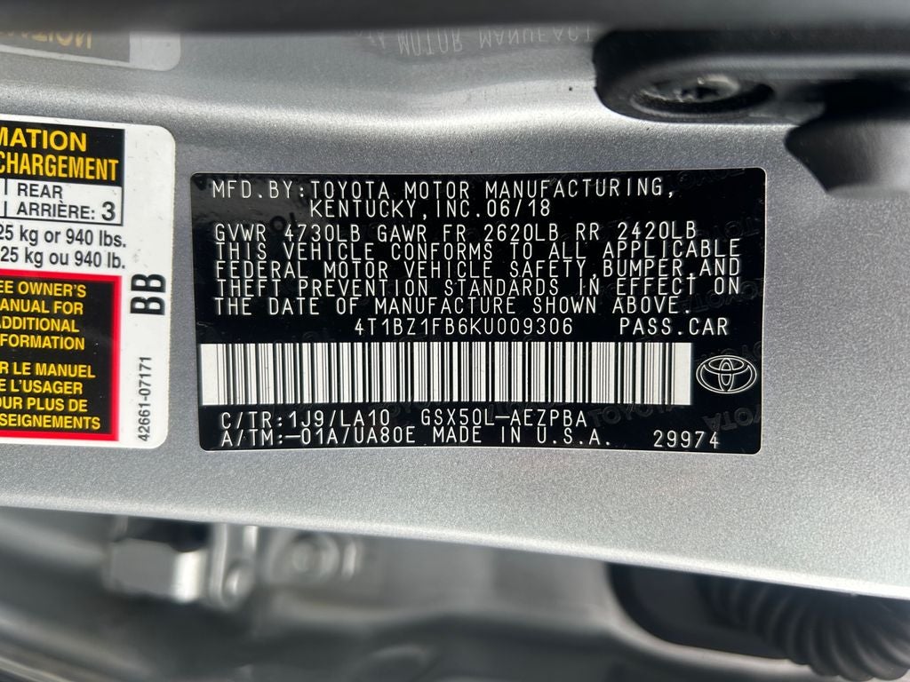 2019 Toyota Avalon Limited