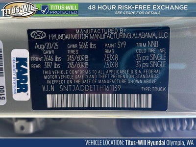 2026 Hyundai Santa Cruz SE AWD