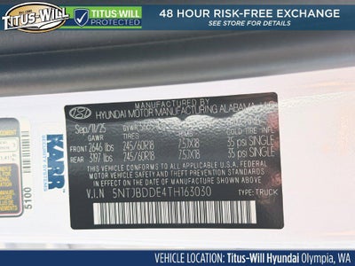 2026 Hyundai Santa Cruz SEL AWD