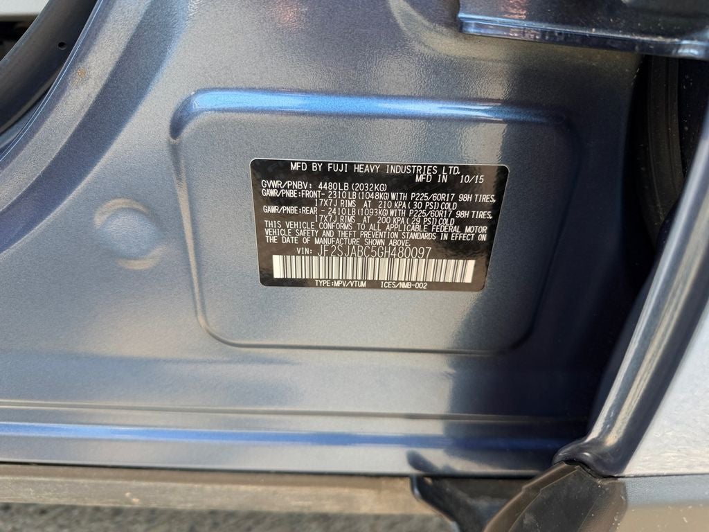 2016 Subaru Forester 2.5i