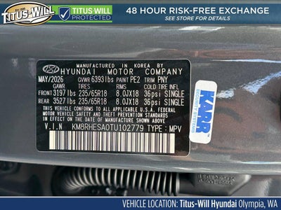 2026 Hyundai Palisade Hybrid SEL Premium 7P
