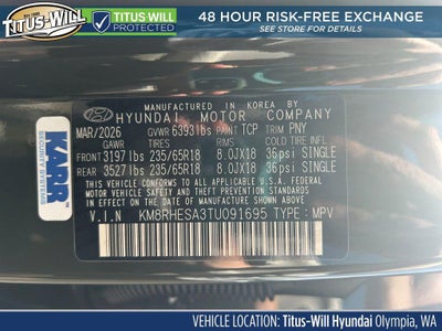 2026 Hyundai Palisade Hybrid SEL Premium 8P