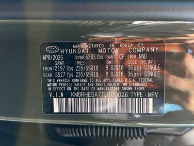 2026 Hyundai Palisade Hybrid SEL Premium 8P