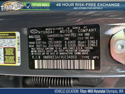 2027 Hyundai Palisade Hybrid Limited 8P