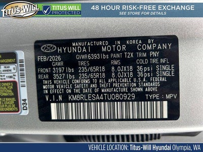 2026 Hyundai Palisade Hybrid SEL 7P