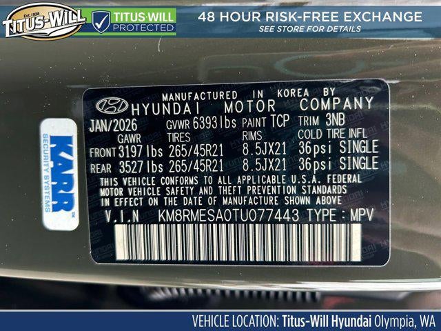 2026 Hyundai Palisade Hybrid Calligraphy