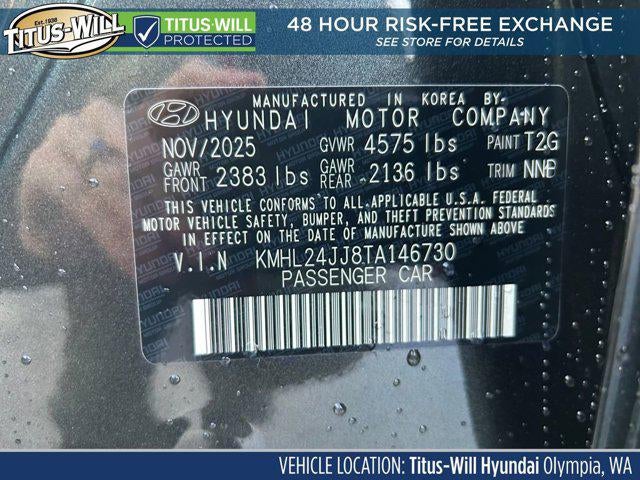 2026 Hyundai Sonata Hybrid Blue