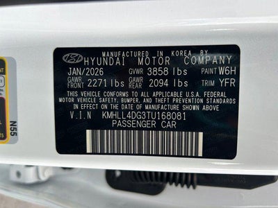2026 Hyundai Elantra SE