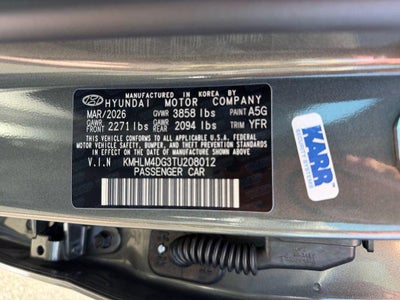 2026 Hyundai Elantra SEL Sport