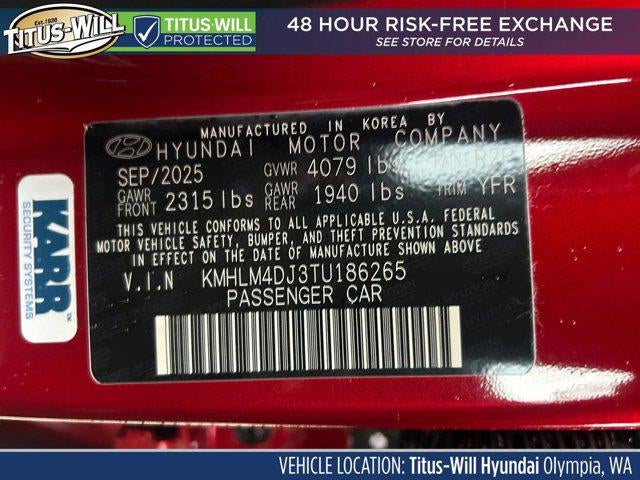 2026 Hyundai Elantra Hybrid Blue