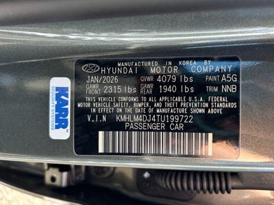 2026 Hyundai Elantra Hybrid Blue