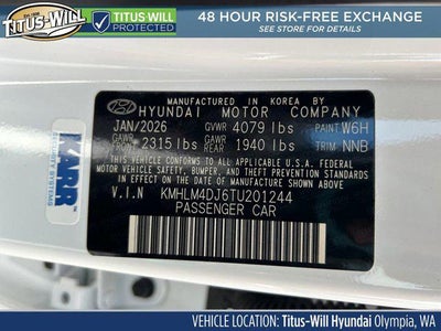 2026 Hyundai Elantra Hybrid Blue