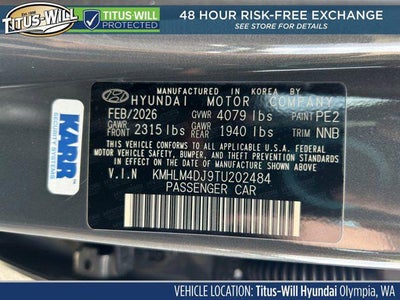 2026 Hyundai Elantra Hybrid Blue