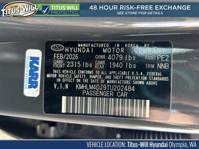 2026 Hyundai Elantra Hybrid Blue