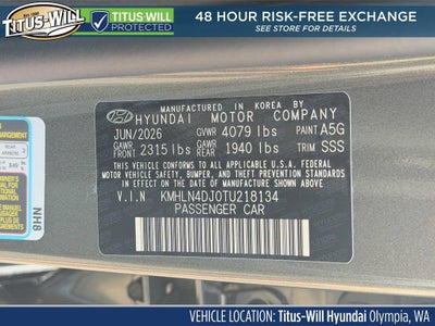 2026 Hyundai Elantra Hybrid Limited