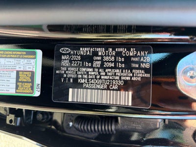 2026 Hyundai Elantra SEL Sport Premium