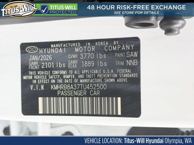 2026 Hyundai Venue SE