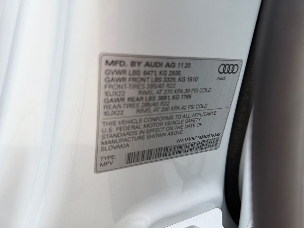 2021 Audi Q8 55 Prestige quattro