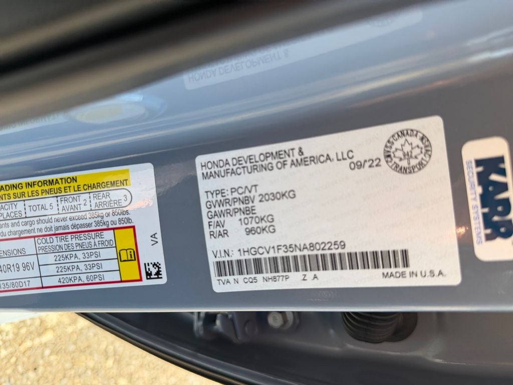 2022 Honda Accord Sport