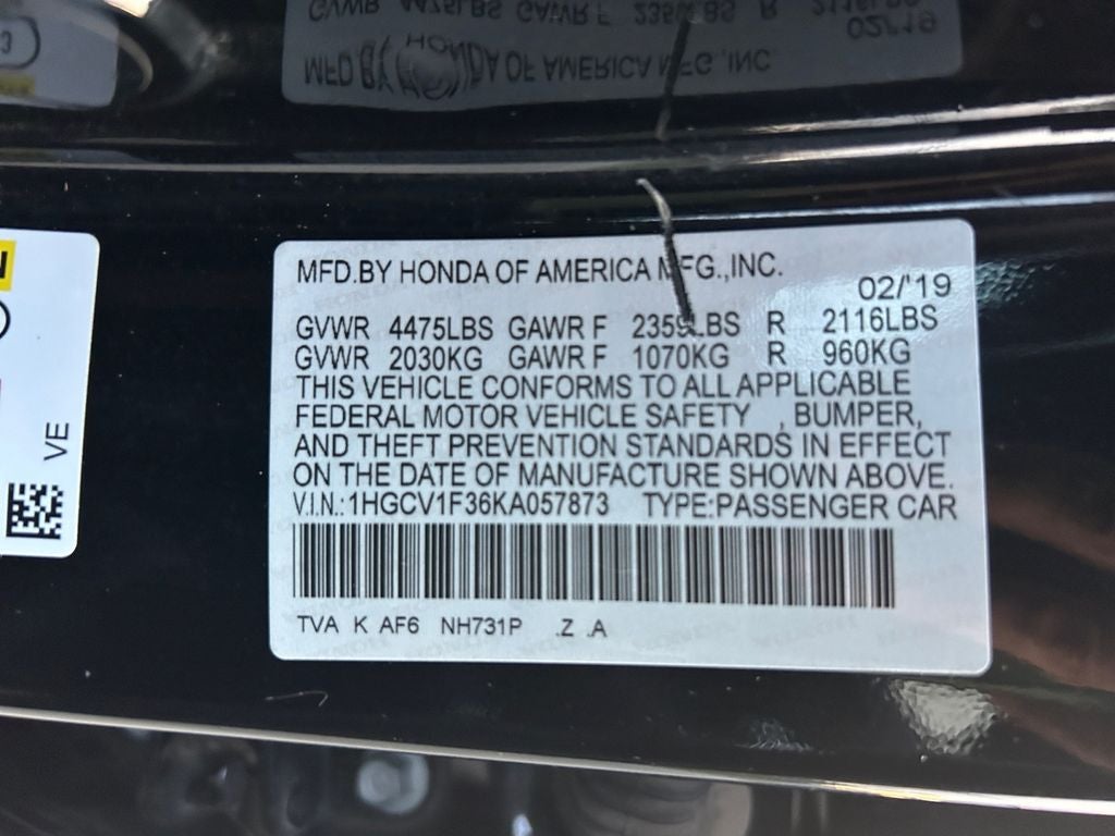 2019 Honda Accord Sport