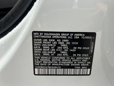 2024 Volkswagen Atlas 2.0T Peak Edition SE w/Technology