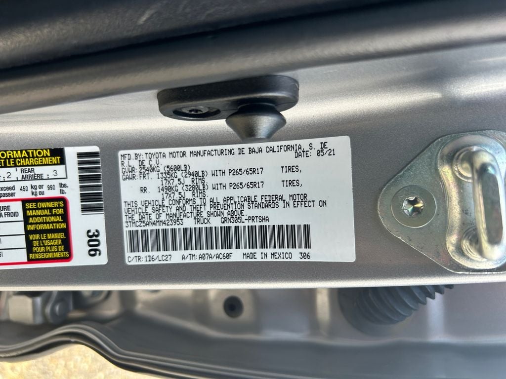 2021 Toyota TACOMA TRD SPORT TRD Sport V6