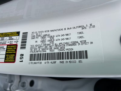 2026 Toyota Tacoma SR5