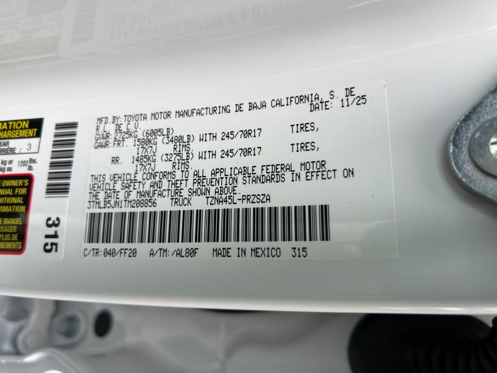 2026 Toyota Tacoma SR5