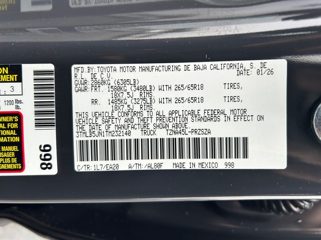 2026 Toyota Tacoma TRD Off-Road