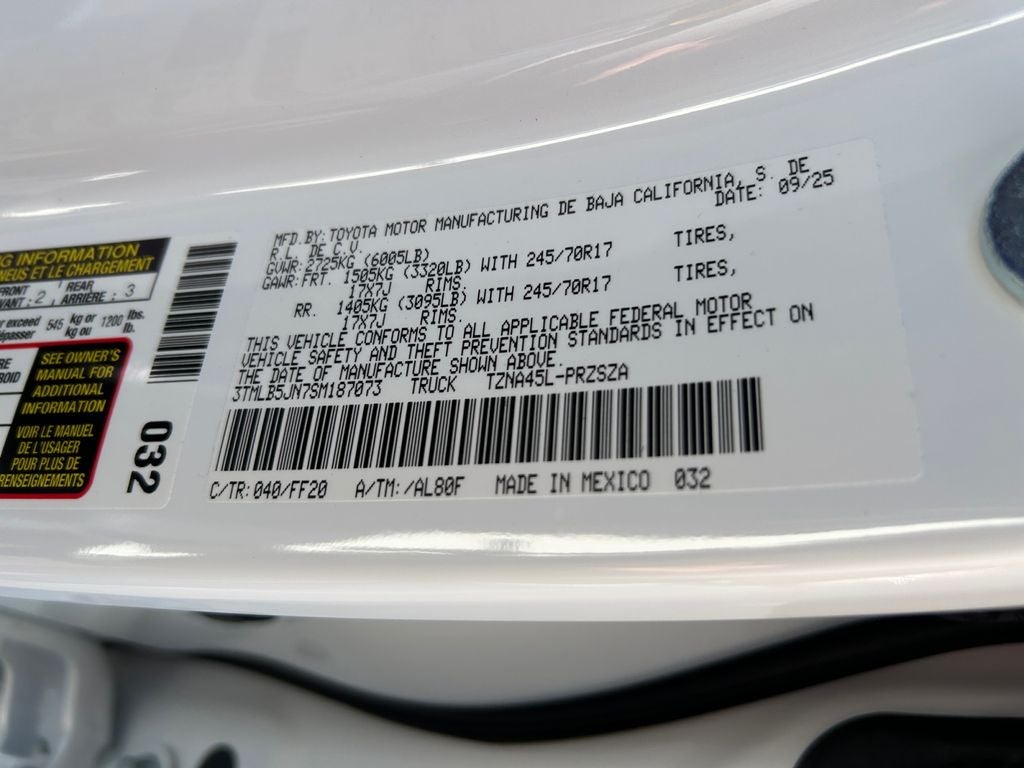 2025 Toyota Tacoma SR5