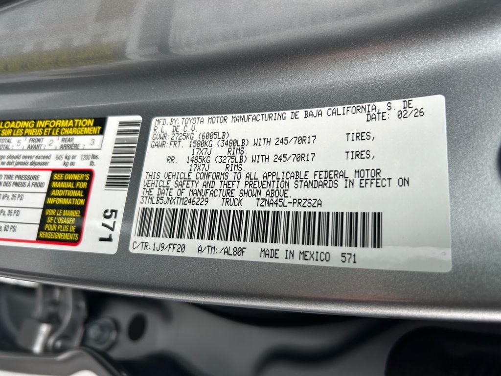 2026 Toyota Tacoma SR5