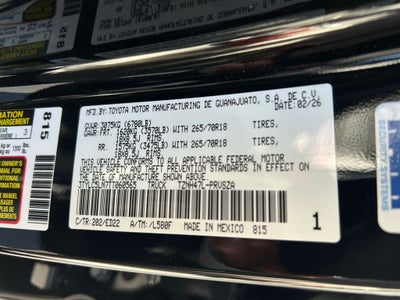 2026 Toyota Tacoma i-FORCE MAX TRD Pro