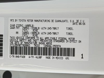 2026 Toyota Tacoma SR