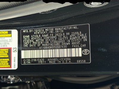 2026 Toyota Camry Nightshade
