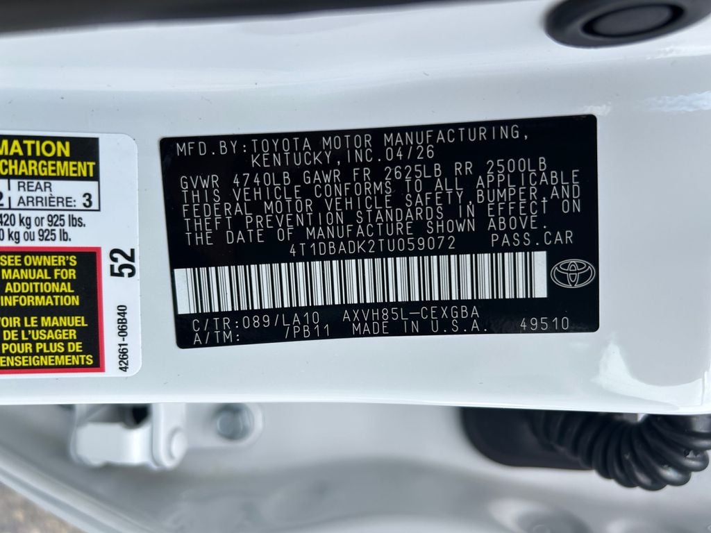 2026 Toyota Camry XLE