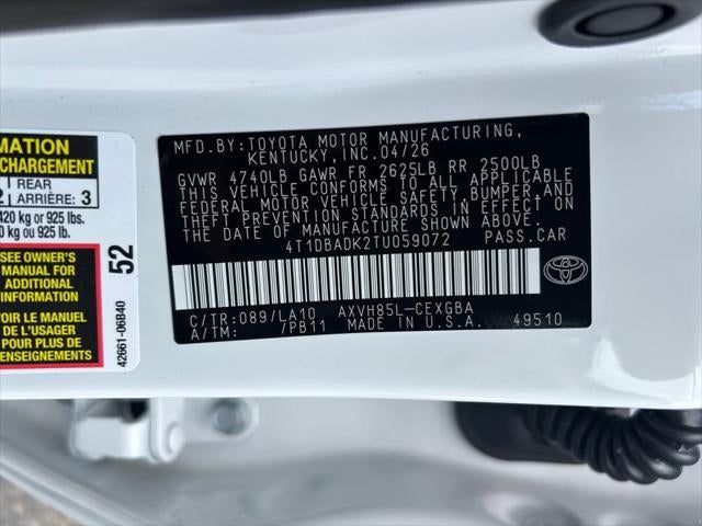 2026 Toyota Camry XLE