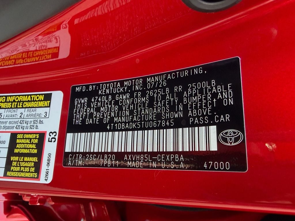 2026 Toyota Camry XSE