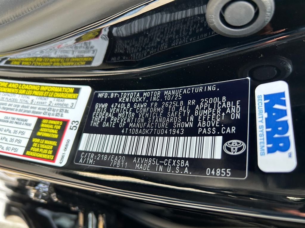 2026 Toyota Camry Nightshade