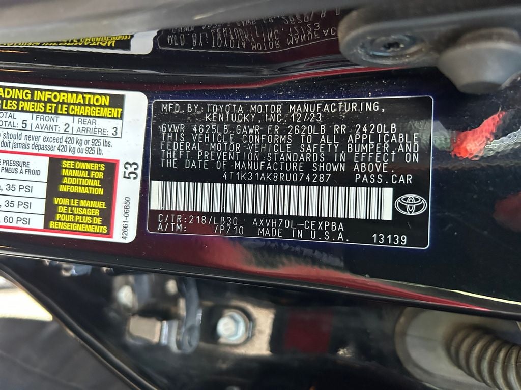 2024 Toyota CAMRY XSE