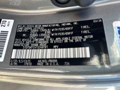 2026 Toyota SIENNA XLE AWD XLE 7 Passenger