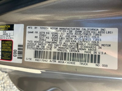 2008 Toyota Tacoma Base