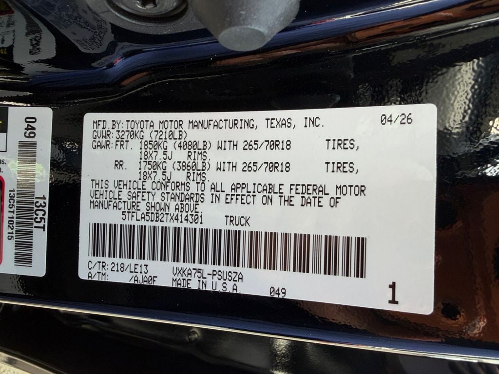 2026 Toyota Tundra SR5
