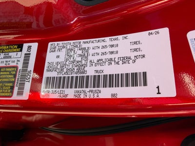 2026 Toyota Tundra SR5