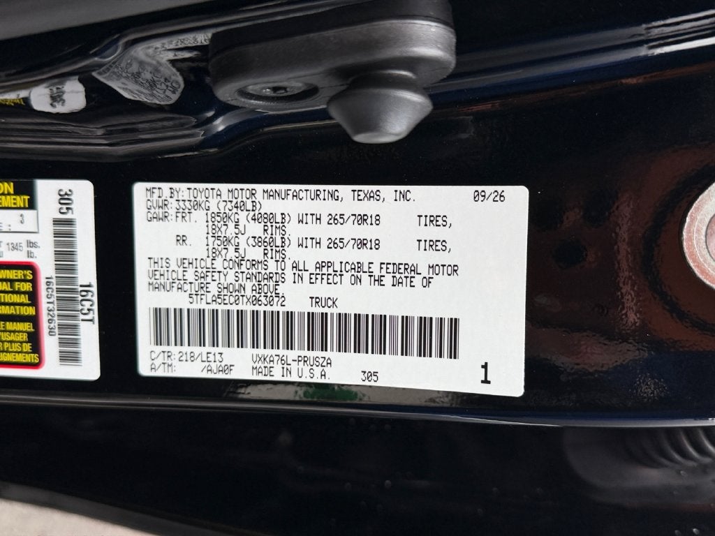 2026 Toyota Tundra SR5