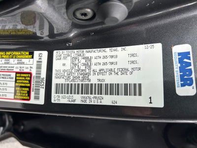 2026 Toyota Tundra SR5