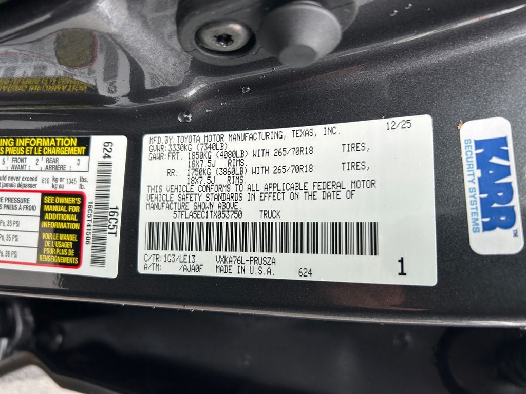 2026 Toyota Tundra SR5