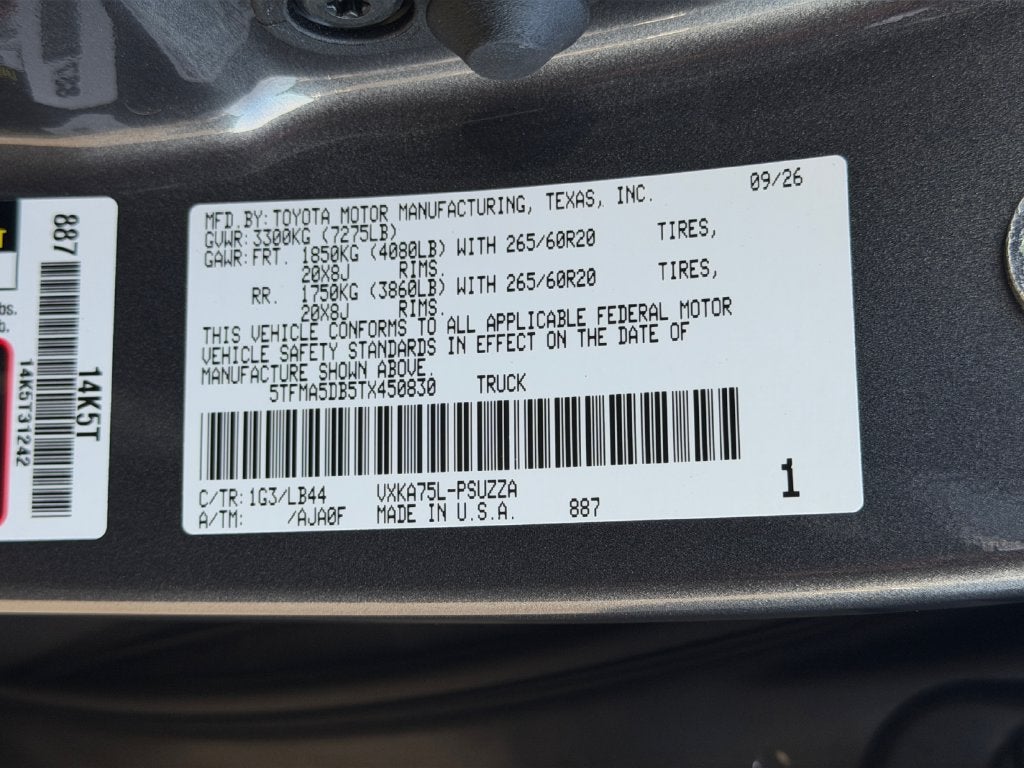 2026 Toyota Tundra 1794 Edition