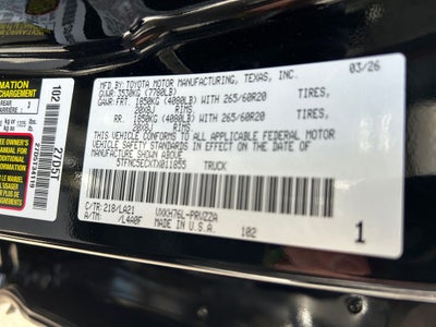 2026 Toyota Tundra i-FORCE MAX Platinum i-FORCE MAX