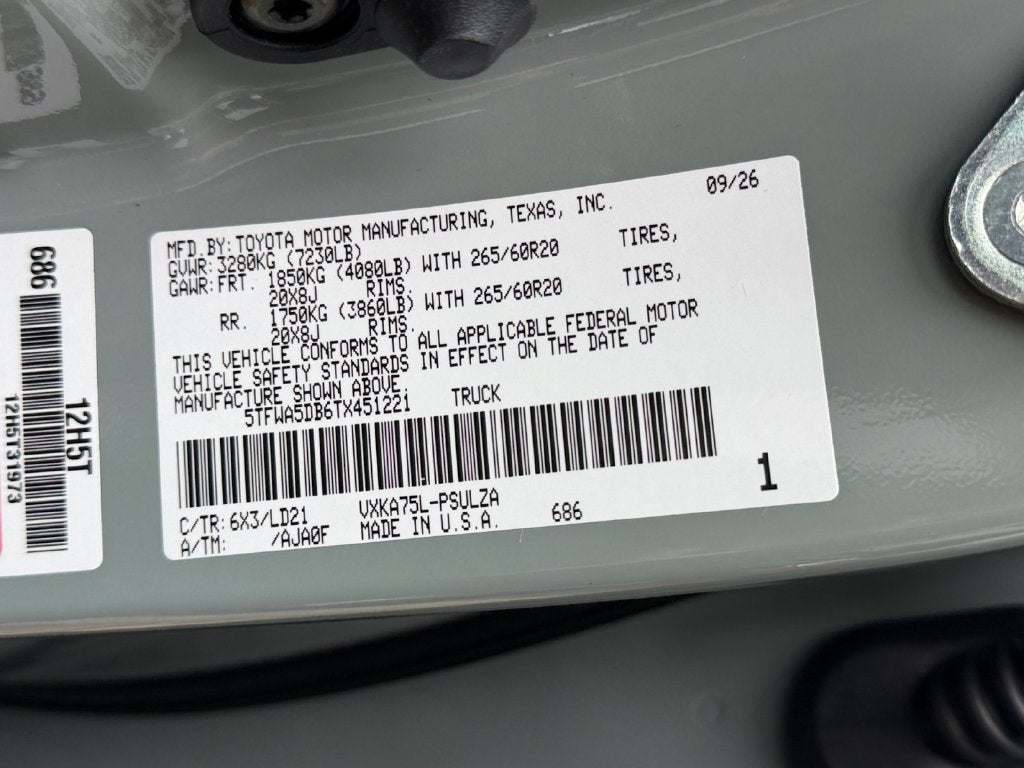 2026 Toyota Tundra Limited