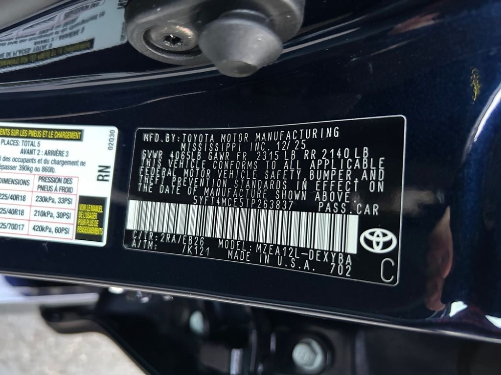 2026 Toyota Corolla XSE